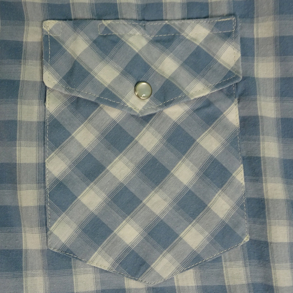 Wrangler Western Pearl Snap L/S Shirt Large - Picture 3 of 5